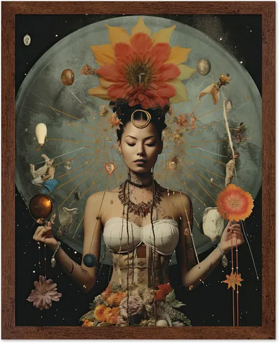 Vista 9 de Poster Master Póster OVNI – Impresión de mujer enmascarada – Arte extraterrestre – Arte surrealista – Arte de ciencia ficción – Regalo para hombres