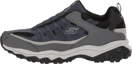 Vista 13 de Skechers Afterburn - Tenis deportivos de entrenamiento con espuma viscoelástica para hombre Strike On