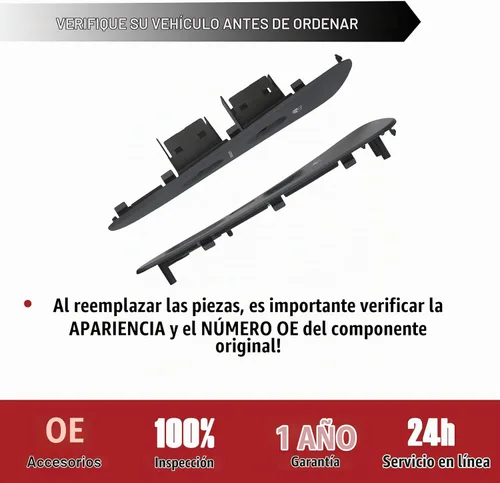 Vista 6 de Bisel para interruptor de ventana de puerta, parte delantera del lado del conductor y del pasajero compatible con Dodge Ram 1500 2500 3500 2005-2009