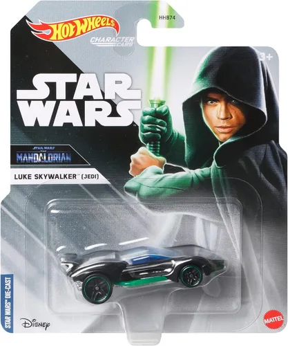 Vista 2 de Carros de personajes de Star Wars Hot Wheels Luke Skywalker Diecast Car (Jedi)