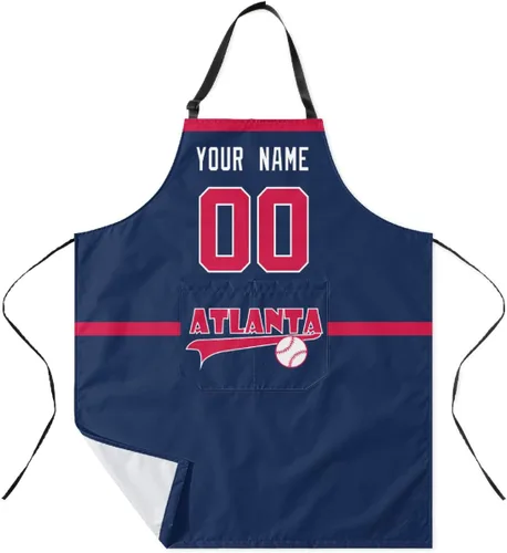 Vista 17 de ANTKING Custom Apron with Pocket Custom Any Name and Any Number Gifts for Dad Men Fans