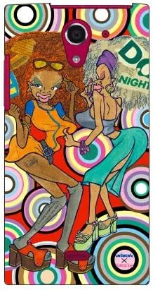 Vista 55 de MSOJ1C-ABWH-151-M827 Cute Dancers, Circle and Yellow Back Design by Artwork/for Xperia J1 Compact D5788/MVNO Smartphone (SIM Free Device)