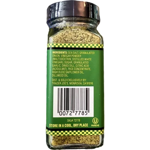 Vista 3 de Trader Joe's Seasoning in a Pickle, sabor a pepinillo de eneldo (paquete de 3)