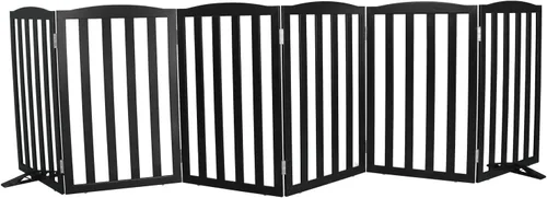 Vista 11 de Puerta Independiente para Perros para Interiores, Puerta para Perros Plegable, Puertas para Mascotas para Entradas, Escaleras o Pasillos, Puerta