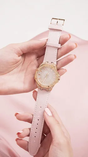 Vista 7 de GUESS Ladies Sport Crystal Octagonal 39mm Watch