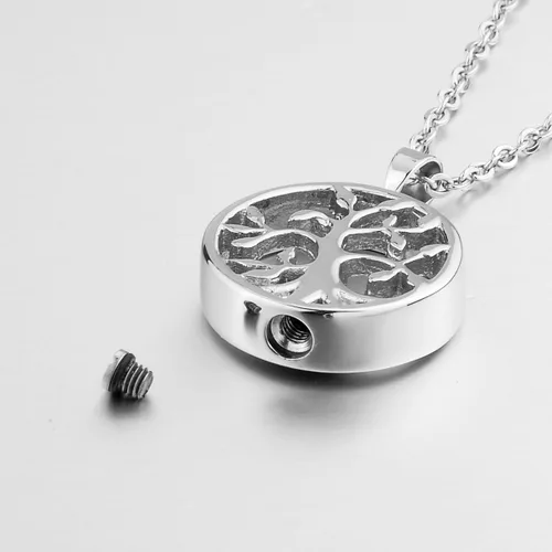 Vista 2 de Valyria - Collar con medallón de urna conmemorativa con árbol de la vida