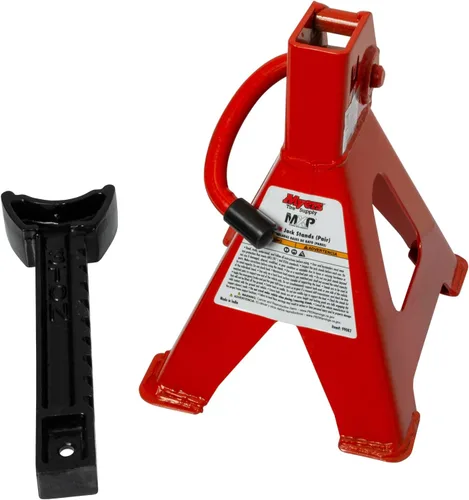 Vista 3 de MYERS TIRE SUPPLY Par de soportes para gatos de 3 toneladas, ajustables y autobloqueantes