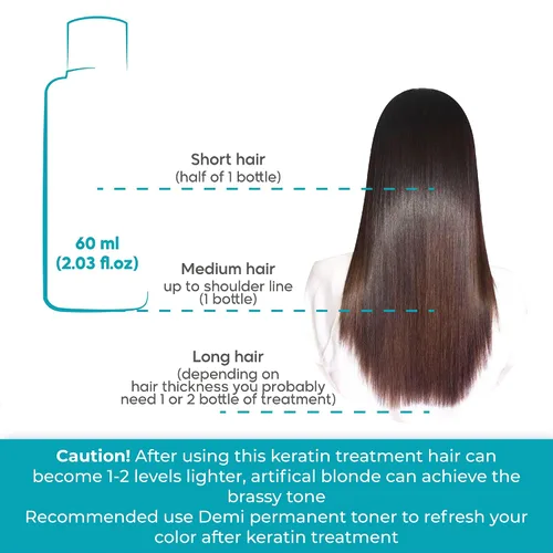 Vista 7 de Tratamiento capilar con queratina brasileña One Step Amazonliss Protein Tratamiento capilar sin formaldehído Fortalecimiento del cabello Alisado