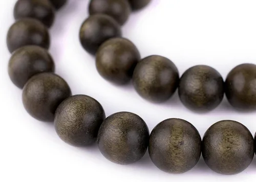 Vista 57 de TheBeadChest: cuentas de madera redondas naturales de 0.315 pulgadas, cuentas de madera sueltas espaciadoras para fabricar joyas, 4 tamaños