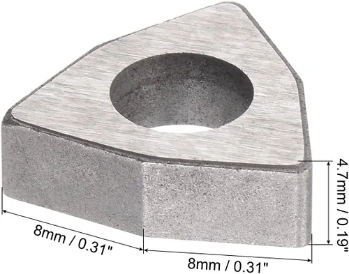 Vista 2 de uxcell Carburo Insertar Asiento Shim MW0804 Herramienta de torneado Rosca Torno Asientos 10 Unids