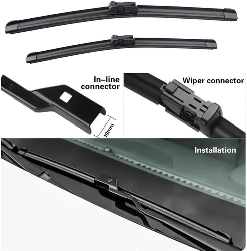 Vista 3 de Compatible con Chevrolet Equinox MK2 2010 2011 2012 2013 2014 2015 2016 2017 Escobillas limpiaparabrisas, accesorios de cortador