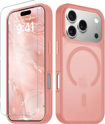 Vista 1326 de Funda para Google Pixel 10 Pro XL, cubierta magnética mate, color negro Fit for MagSafe, Screen Protector included, Shockproof Military Grade