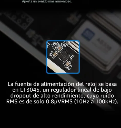 Vista 6 de GUSTARD U18 DDC USB Interfaz digital DSD512 PCM768Khz XU216 K2 Aislamiento completo AS338 Interfaz de audio USB Crystol IIS de alta gama (negro)