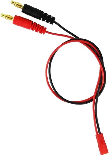 Vista 2 de FLY RC Cable de carga de 0.157 in y 0.157 in macho de plátano para JST 20 awg, cable de carga de silicona suave, 11.8 in, piezas Lipo