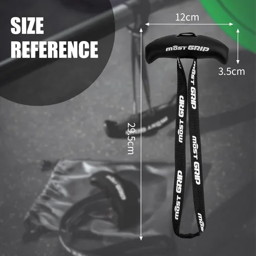 Vista 4 de Manijas de agarre neutro MOST para dominadas en gimnasio en casa, empuñaduras ergonómicas para dominadas con antideslizante para remo con barra en T