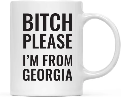 Vista 36 de Andaz Press Taza de café de 11 onzas, regalo de broma, Bitch Please I'm from Alabama, paquete de 1, incluye caja de regalo, divertidas ideas