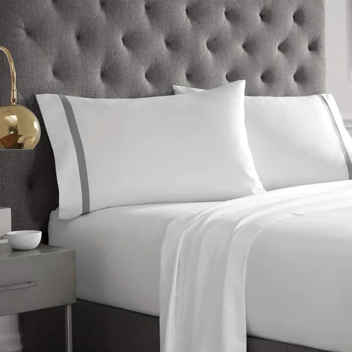 Vista 16 de Martex Par de fundas de almohada ultra suaves con dobladillo de la serie 2000, King, gris claro