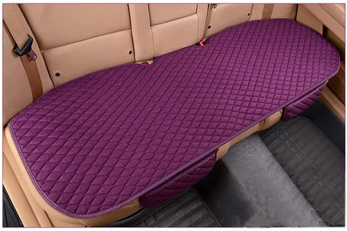 Vista 15 de Funda de cojín para asiento de automóvil con bolsillo pequeño, ajuste universal, tela acolchada, alfombrilla transpirable para conducción, 2