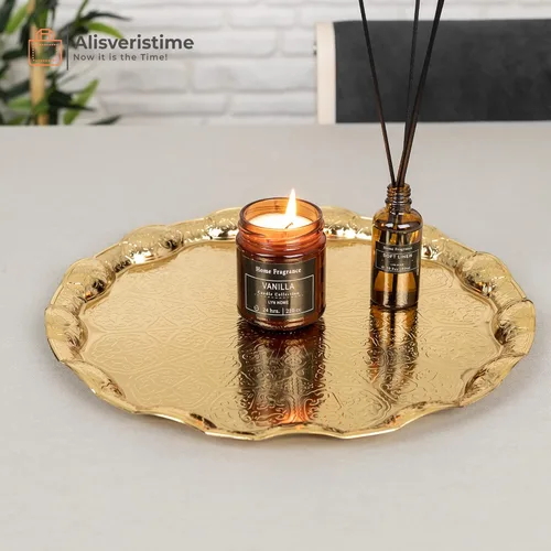 Vista 9 de Alisveristime Juego de café turco adornado con cristal, 27 piezas, tazas decorativas de Zamac para espresso, platillos y azucarero con bandeja