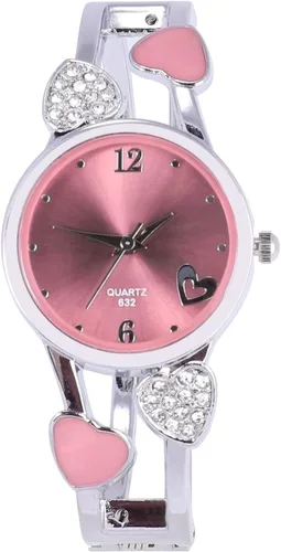 Vista 10 de ele ELEOPTION Reloj de pulsera para mujer, pulsera de cuarzo con esfera redonda de diamantes de imitación, correa de acero inoxidable, con caja