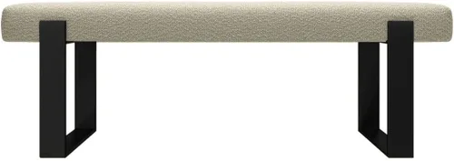 Vista 106 de VANT Banco de cama tapizado, beige Boucle, níquel cepillado Boucle Beige - Níquel cepillado