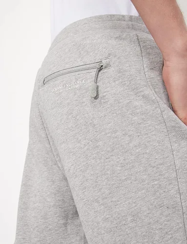 Vista 2 de Armani Exchange Jogger con cordón y bolsillos con cremallera para hombre Bc06 jaspeado