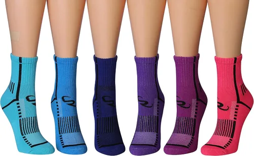 Vista 5 de RONNOX 12 pares de calcetines para correr y deportes atléticos para mujer