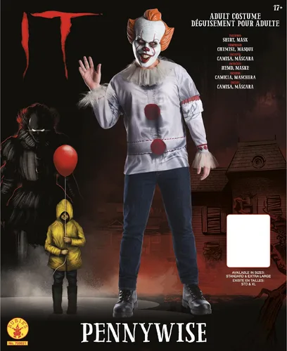 Vista 5 de Rubies Pennywise - Disfraz de adulto para hombre Multi Color talla única