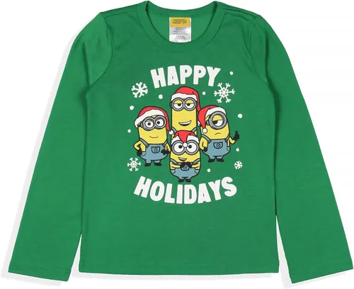 Vista 4 de INTIMO Despicable Me Minions Happy Holidays Jogger Sleep Family - Conjunto de pijama navideño