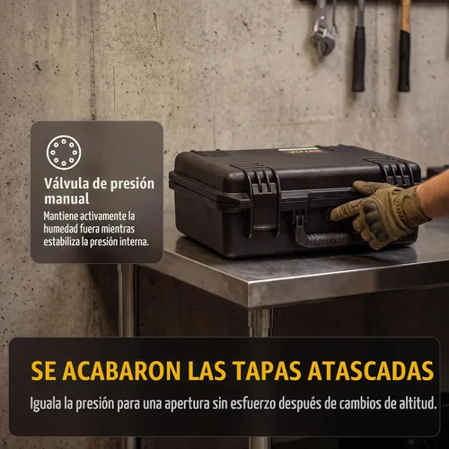 Vista 6 de MEIJIA - Funda rígida impermeable de alta calidad para cámara, funda rígida con espuma de ajuste personalizable, protección completa con diseño