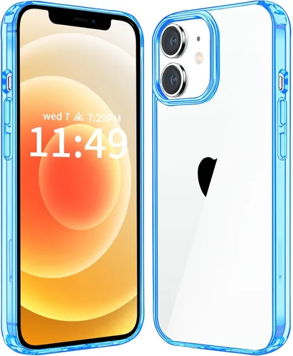 Vista 15 de JJGoo Compatible con iPhone 12 y 12 Pro funda transparente, transparente a prueba de golpes, delgada, antiarañazos, carcasa protectora trasera
