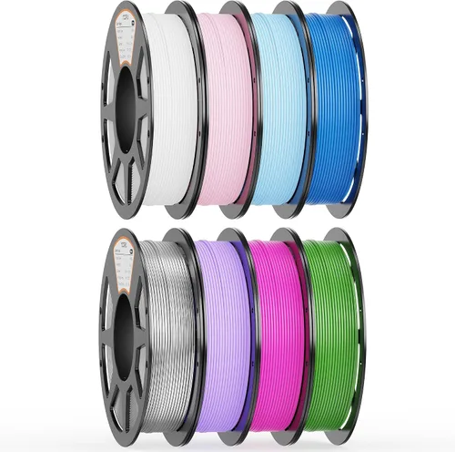Vista 12 de Paquete de filamento PLA de 0.069 pulgadas, 8 colores vibrantes, apto para Pla Bundle-250gx8-112020006
