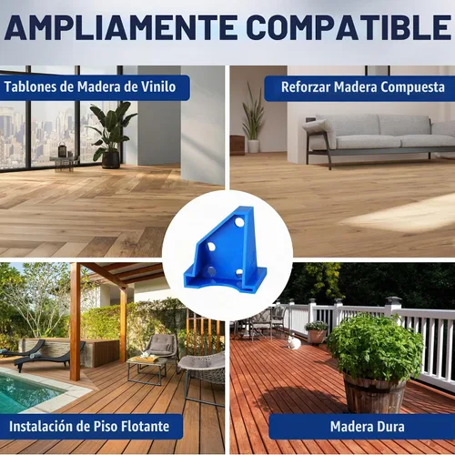 Vista 7 de WORKPRO Paquete de 24 espaciadores de piso, herramienta de instalación de pisos laminados 2 en 1