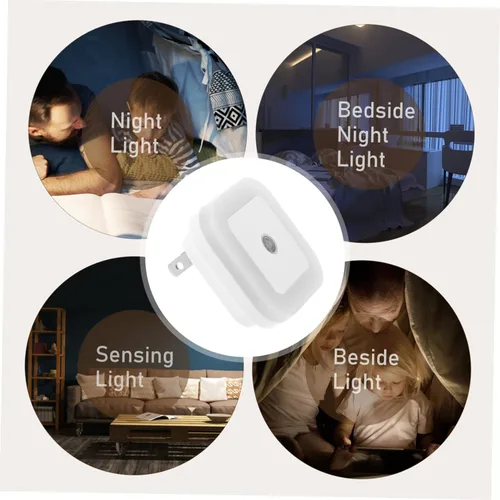 Vista 3 de Uonlytech Luz nocturna con sensor de movimiento, luces nocturnas para dormitorio, pared enchufable, para dormir, paquete de 6 unidades, decoración