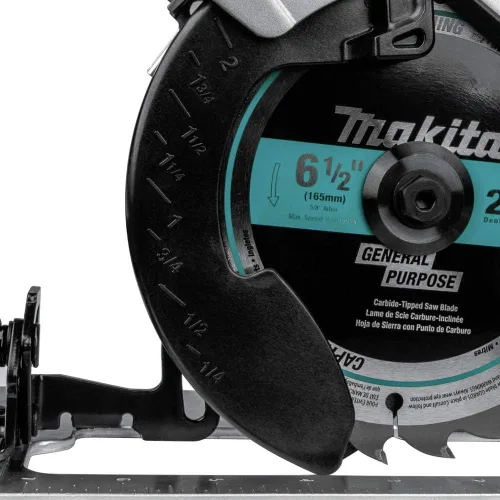 Vista 5 de Makita XSH04RB 18V LXT Kit de sierra circular sin escobillas sin escobillas de iones de litio subcompacto de 6-1/2" (2.0Ah)