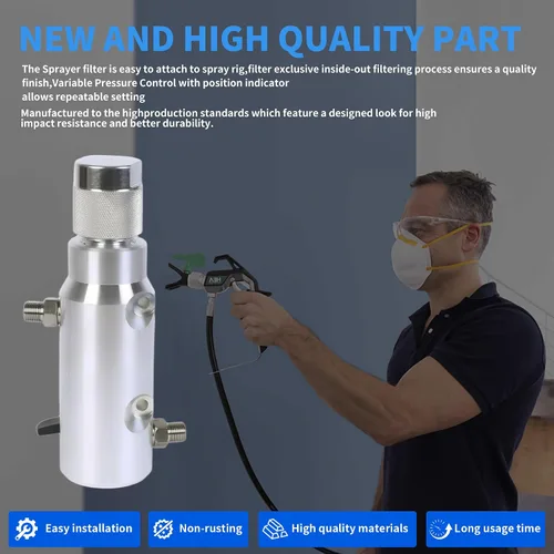Vista 6 de 15G455 Conjunto de bomba de válvula de retorno para colector de filtro de líquido Conjunto de bomba de válvula de retorno para Graco