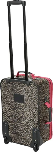 Vista 2 de Rockland juego de equipaje de dos piezas Pink Leopard F102-PINKLEOPARD