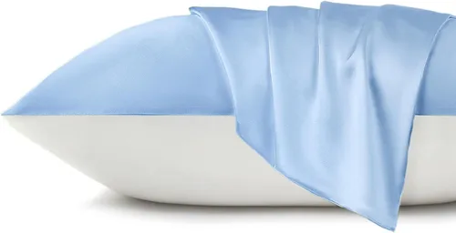 Vista 10 de LILYSILK Funda de almohada de seda natural para cabello y piel con parte inferior de algodón, 1 unidad estándar de 20 x 26 pulgadas, color verde
