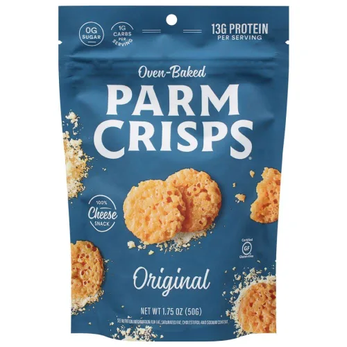 Vista 9 de ParmCrisps - Galletas crujientes de queso cheddar, hechas simplemente con queso 100% REAL Snacks keto saludables, bajos en carbohidratos, altos