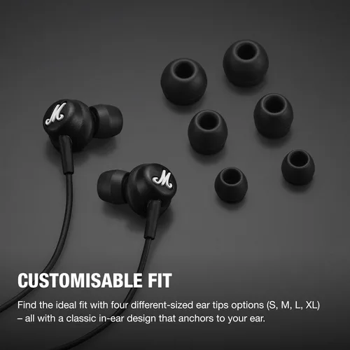 Vista 3 de Auriculares con cable USB-C Marshall Mode – Micrófono incorporado, ajuste personalizable, cable resistente a enredos y controladores dinámicos