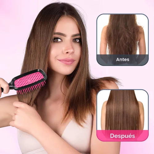 Vista 4 de 2 Pack Cepillo para Desenredar con Ventilación - Cepillo Desenredante con Cerdas Suave para Cabello Sin Enredos - Ideal para Cabello Natural