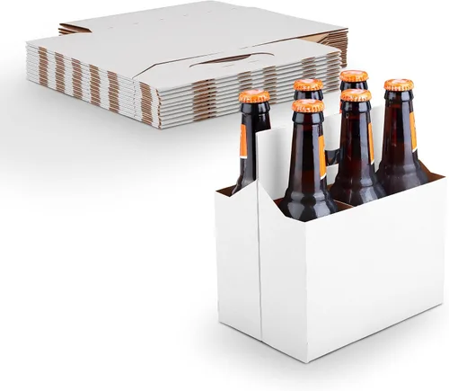 Vista 12 de MT Products 4 soportes para botellas de cartón kraft de 12 onzas. Portabotellas de cerveza o soda para un transporte seguro y fácil, paquete de 4