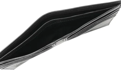 Vista 6 de Floto Firenze - Cartera de piel de cordero italiana para hombre, Negro -, Classic