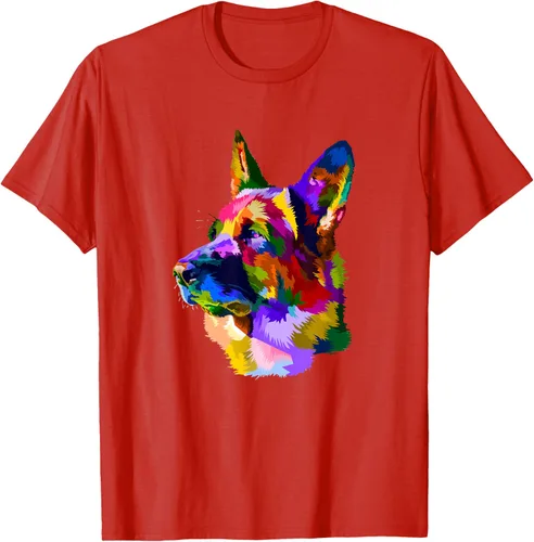 Vista 83 de Camiseta para dueño de perro de pastor alemán, Negro