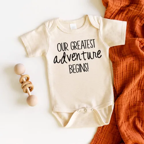 Vista 2 de Bump and Beyond Designs Our Greatest Adventure - Anuncio de embarazo para la familia