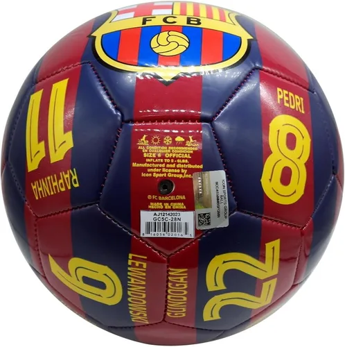 Vista 6 de Icon Sports Balón de fútbol del FC Barcelona, talla 4, producto oficial 01
