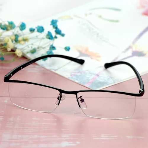 Vista 7 de LifeArt Lentes de lectura sin montura de aleación, lentes de bloqueo de luz azul, antifatiga ocular, anteojos para juegos de computadora, gafas