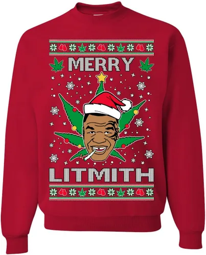 Vista 41 de Merry Chrithmith Ugly Christmas Sweater Unisex Crewneck Graphic Sweatshirt Negro Bitcheth