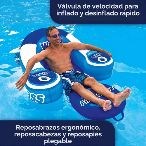 Vista 5 de WOW Sports Sillón inflable de primera clase para piscina - Persona