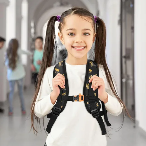Vista 7 de Mochilas para niños, Excavadora Tractor Coche, Mochilas Daypack